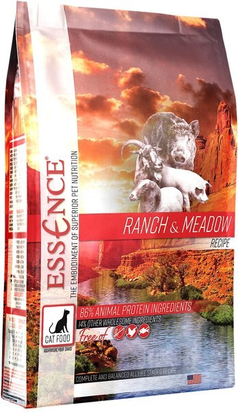Essence Ranch & Meadow Recipe Grain-Free Dry Cat Food, 4-lb bag slide 1 of 2
