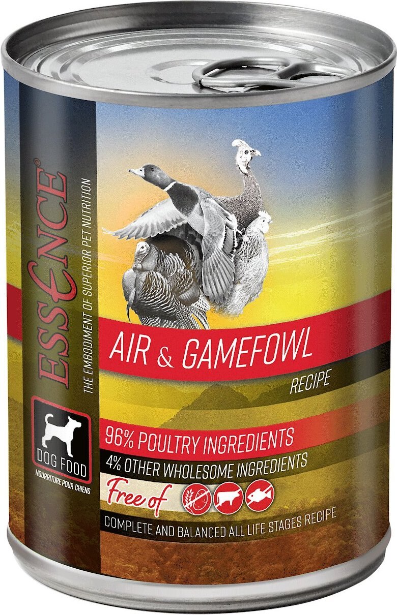 ESSENCE Air & Game Fowl Recipe Wet Dog Food, 13oz, case of 12