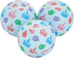 Frisco Birthday Tennis Ball Squeaky Dog Toy, 3 count