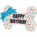 Frisco Birthday Reversible Plush Bone Squeaky Dog Toy