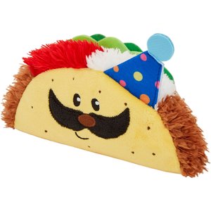 Frisco Birthday Taco Plush Squeaky Dog Toy