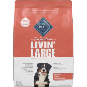 Blue Buffalo True Solutions Livin’ Large Large Breed Formula Adult Dry Dog Food, 11-lb bag