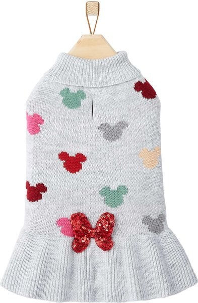 Disney Minnie Mouse Confetti Dog & Cat Sweater Dress, Small slide 1 of 8