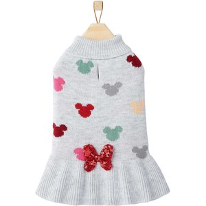 Disney Minnie Mouse Confetti Dog & Cat Sweater Dress, Large