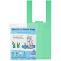 Doggie Walk Bags Unscented Tie Handle Cat Litter Bags, Green, 140 count