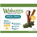 WHIMZEES Natural Dental Chews Medium Breed Value Box Dog Treats, 44 count
