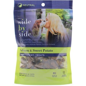 Side by Side Salmon & Sweet Potato Soft & Chewy Dog Treats, 6-oz bag