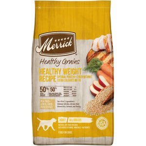 Merrick Healthy Grains Healthy Weight Recipe Dry Dog Food, 4-lb bag