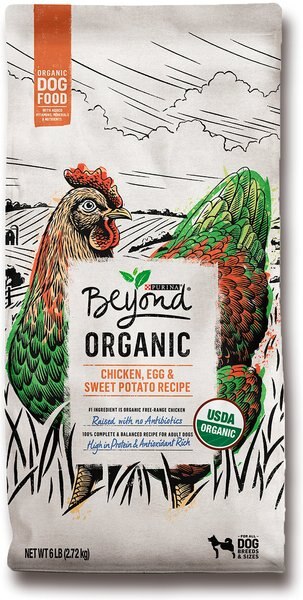 Purina Beyond High Protein Organic Chicken, Egg & Sweet Potato Recipe Dry Dog Food, 6-lb bag slide 1 of 10