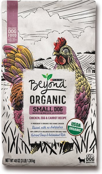Purina Beyond Organic Chicken, Egg & Carrot Recipe Small Breed Dry Dog Food, 3-lb bag slide 1 of 10