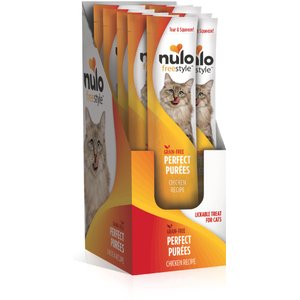 Nulo Freestyle Perfect Purees Chicken Recipe Grain-Free Lickable Cat Treats, 0.5-oz, case of 48