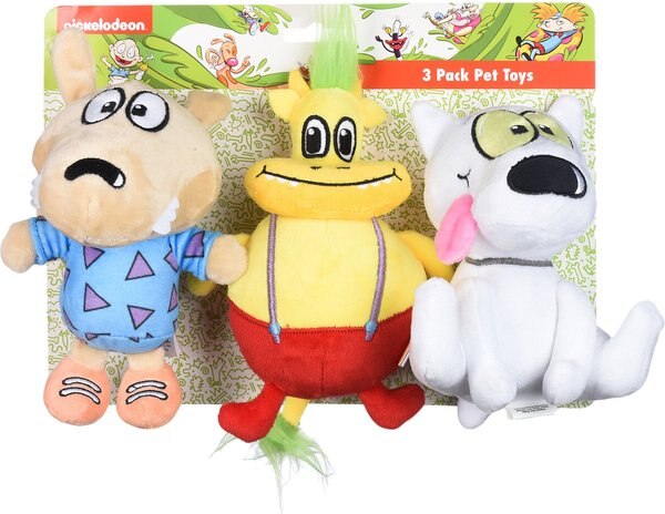 Fetch For Pets Nickelodeon Rocko's Modern Life: Rocko, Spunky, Heffer Squeaky Plush Dog Toys, 3 count slide 1 of 5