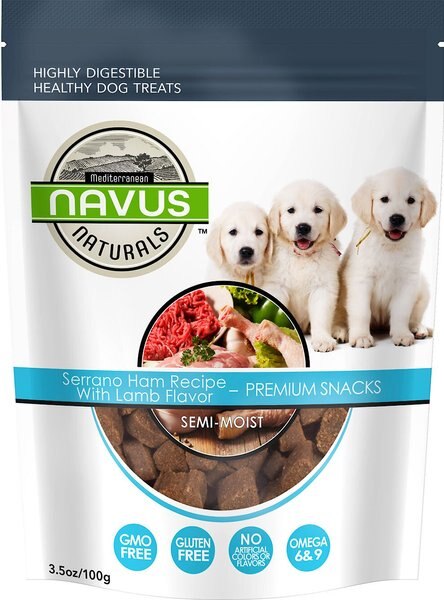 Navus Naturals Serrano Ham Recipe With Lamb Flavor Dog Treats, 3.5-oz bag slide 1 of 6