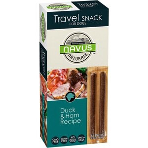 Navus Naturals Travel Snacks Duck & Ham Recipe Dog Treats, 5.3-oz bag