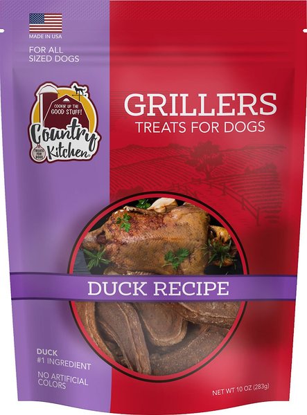 Country Kitchen Grillers Duck Recipe Dog Treats, 10-oz bag slide 1 of 7