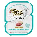 Fancy Feast Petites Pate Ocean Whitefish & Tuna Entrée Wet Cat Food, 2.8-oz, case of 12