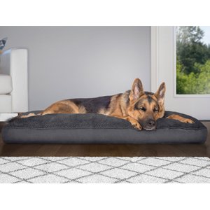 FurHaven Snuggle Deluxe Pillow Cat & Dog Bed w/Removable Cover, Gray, X-Large