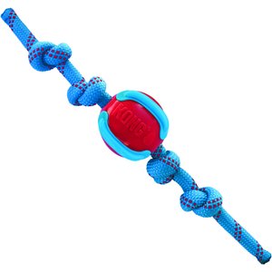 KONG Jaxx Brights Ball Rope Dog Toy
