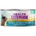 Health Extension Chicken in Gravy Grain-Free Wet Cat Food, 2.8-oz can, case of 24