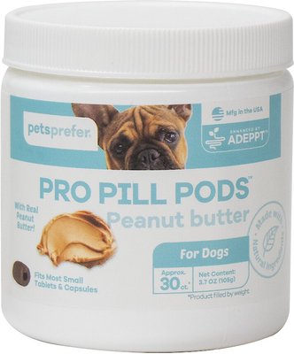 PetsPrefer Pro Pill Pods Small Peanut Butter Chicken Flavor Soft Chew Dog Treats, 30 count, slide 1 of 1