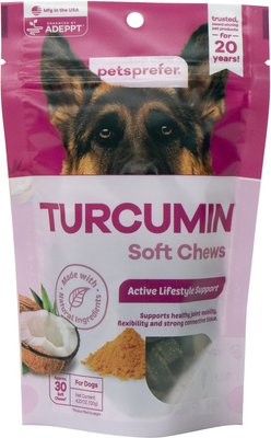 PetsPrefer TurCumin Immune Support Pork Flavor Soft Chew Dog Supplement, 30 count, slide 1 of 1