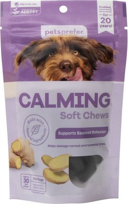 PetsPrefer Calming Pork Flavor Soft Chew Dog Supplement, 30 count, slide 1 of 1