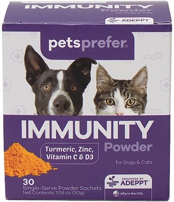 PetsPrefer Immunity Support Chicken Flavor Powder Cat & Dog Supplement, 30-gram bottle, slide 1 of 1