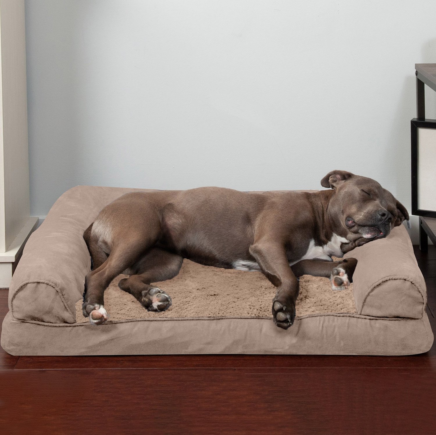 Therapeutic Sofa-Style Traditional Living Room Couch Pet Bed w/ Removable Cover for Dogs & Cats Available in Multiple Colors & Styles Furhaven Pet Dog Bed