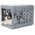 KindTail Pawd Collapsible Dog & Cat Crate, Grey