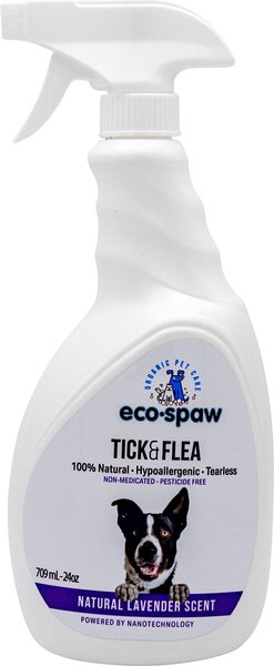 EcoSpaw Natural Lavender Scent Flea & Tick Dog Spray, 24-oz bottle slide 1 of 6