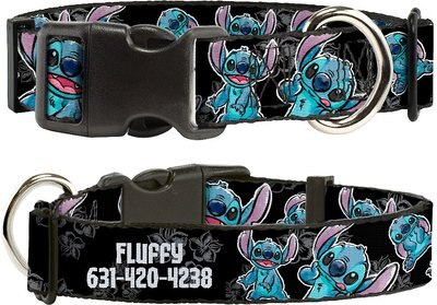 Buckle-Down Polyester Personalized Dog Collar, Stitch, slide 1 of 1