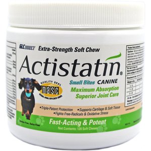 GLC Direct Products Actistatin Small Breed Hip & Joint Support Soft Chew Dog Supplement, 120 count