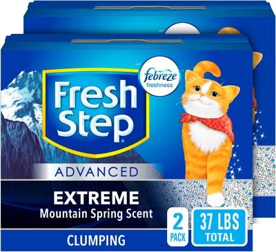 Fresh Step Advanced Extreme Mountain Spring Scented Clumping Clay Cat Litter, 18.5-lb box, slide 1 of 1