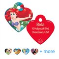 Quick-Tag Disney Heart Personalized Dog & Cat ID Tag, Small, The Little Mermaid