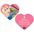 Quick-Tag Disney's Muppets Piggy & Kermit Heart Personalized Dog & Cat ID Tag