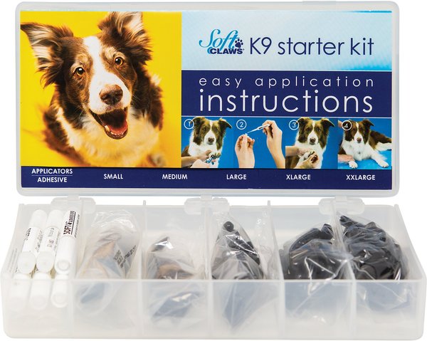 Soft Claws Dog Nail Caps Starter Kit, Black slide 1 of 4