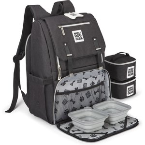 Mobile Dog Gear Ultimate Week Away Backpack, Small, Black