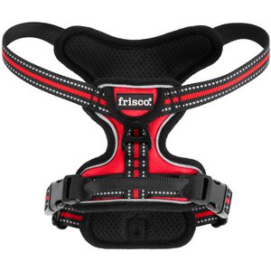 Frisco Padded Reflective Harness, Red, Extra Small, Neck: 12 to 20-in, Girth: 13 to 17-in