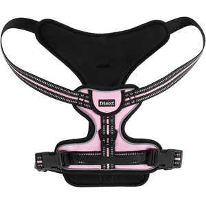Frisco Padded Reflective Harness, Pink, Large, Neck: 17.5 to 31.5-in, Girth: 27 to 32-in