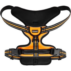 Frisco Padded Reflective Harness, Orange, Extra Large, Neck: 21.5 to 37.5-in, Girth: 32 to 42-in
