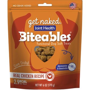 Get Naked Biteables Functional Joint Health Real Chicken Recipe Dog Treats, 6-oz bag