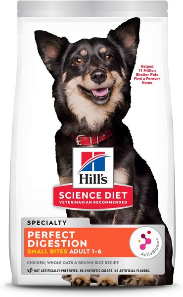 Hill's Science Diet Adult Perfect Digestion Small Bites Chicken Dry Dog Food, 12-lb bag slide 1 of 9