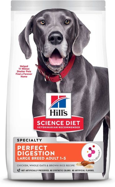 Hill's Science Diet Adult Perfect Digestion Large Breed Chicken Dry Dog Food, 12-lb bag slide 1 of 9