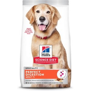 Hill's Science Diet Adult 7+ Perfect Digestion Chicken Dry Dog Food, 3.5-lb bag