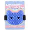 Pet Smoochies Scratcher Silicone Cat Brush, Blue