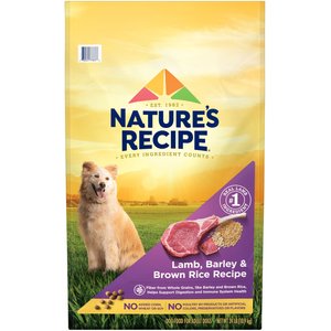 Nature's Recipe Adult Lamb & Rice Recipe Dry Dog Food, 24-lb bag