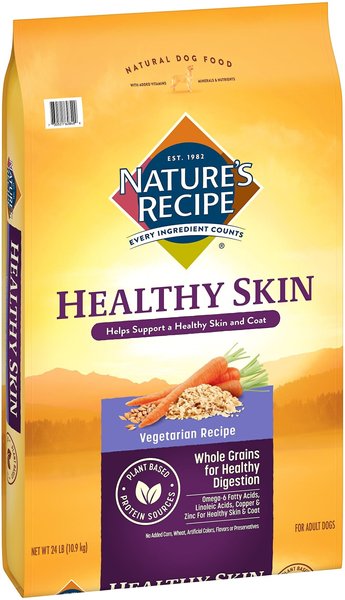 Nature's Recipe Healthy Skin Vegetarian Recipe Dry Dog Food, 24-lb bag slide 1 of 8