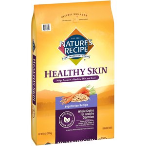 Nature's Recipe Healthy Skin Vegetarian Recipe Dry Dog Food, 24-lb bag