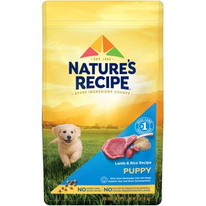 Nature's Recipe Puppy Lamb & Rice Recipe Dry Dog Food, 4-lb bag