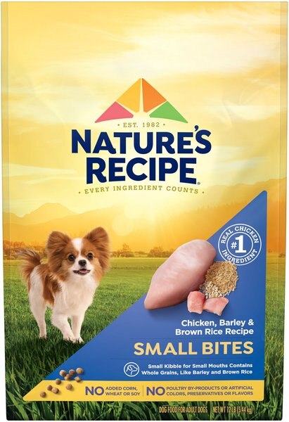Nature's Recipe Small Bites Chicken & Rice Recipe Dry Dog Food, 12-lb bag slide 1 of 10